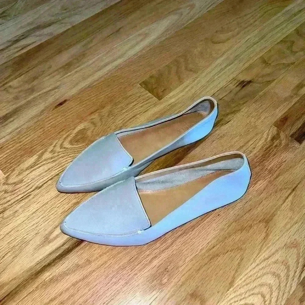 J.Crew Edie Loafer Leather Pointed Flats - Picture 6 of 7